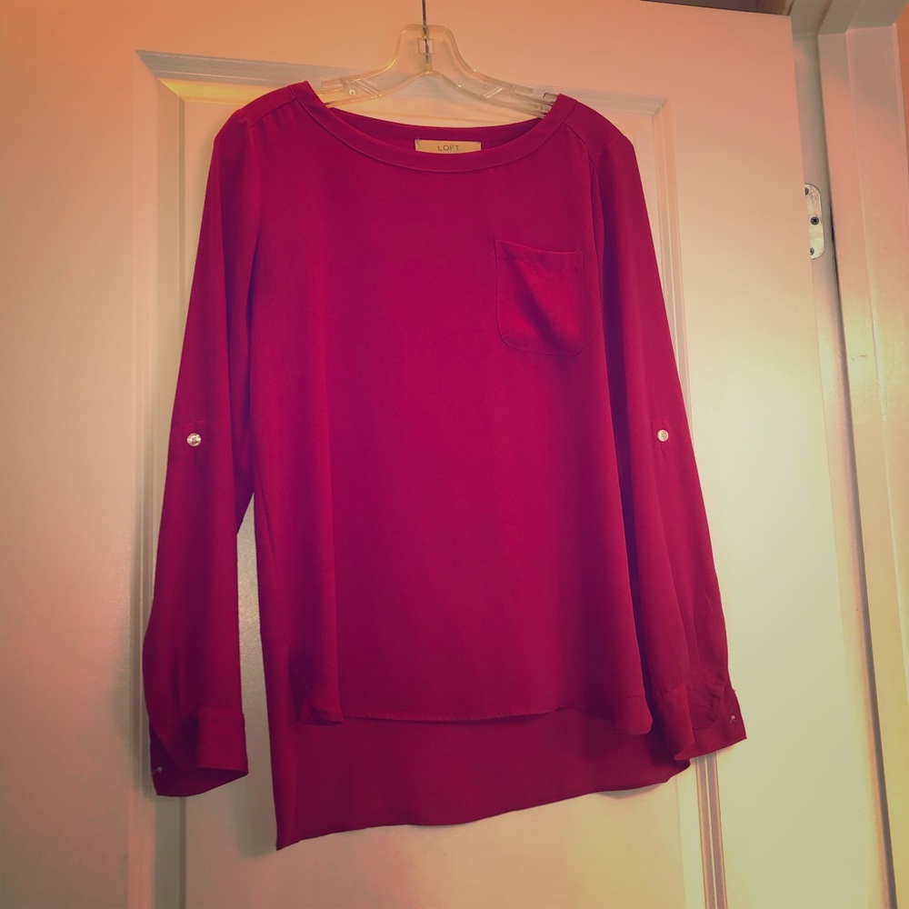 LAST CALL - Fuscia LOFT blouse BUNDLE & SAVE